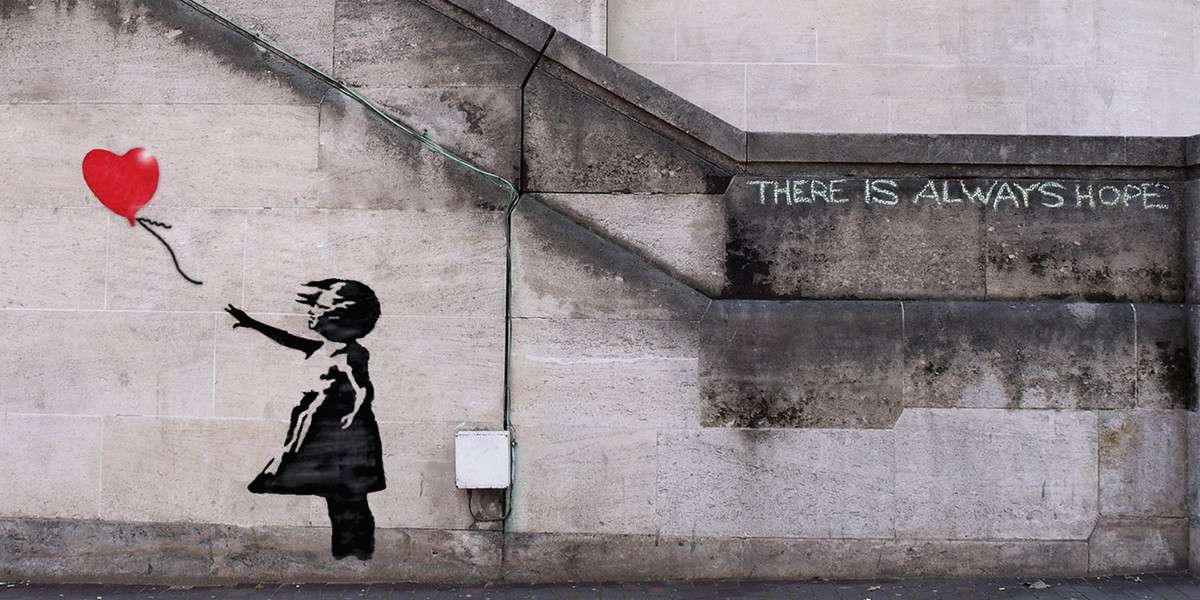 Girl with a Balloon - Image courtesy of Banksy