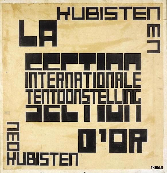 Theo van Doesburg poster de stijl design